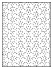 Geometric pattern pages for coloring book