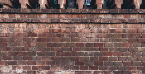 old grunge and poor brick wall textured background object columns element line - obrazy, fototapety, plakaty