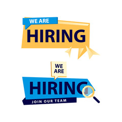 We are hiring banner design collection
