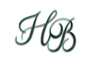Obraz premium Monogramm, Typografie, Schriftart, Initialien