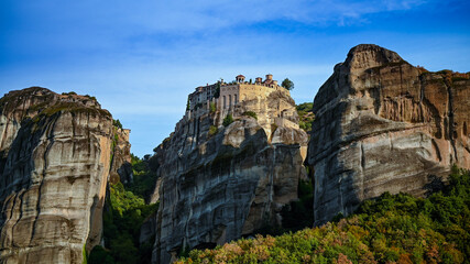 Varlaam Monastery, sitting high in the Meteora hills of Greece