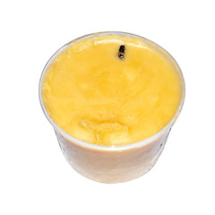 Natural bee honey on a white background.Honey flower background.