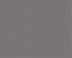 Seamless pattern of black circles on a white background