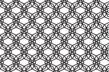 Arabic geometric pattern design. Seamless pattern for multiple usage