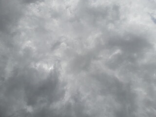 Rainy grey sky with rain clouds. - Powered by Adobe