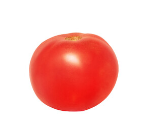 Red tomato isolate. Fresh tomato isolated on white background.