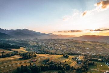 Sunset in Tatra moutains 