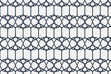 Naklejka premium Abstract seamless geometric pattern design