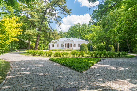 Czarnolas, Poland - June 10, 2021: Historic manor house of the Jablonowski family currently Jan Kochanowski Museum.