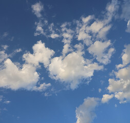blue sky with clouds