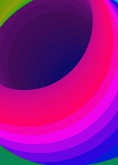 Obraz premium Color Swirl Warmhole Vortex Twist Generative Art background illustration