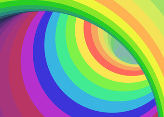 Obraz premium Color Swirl Warmhole Vortex Twist Generative Art background illustration