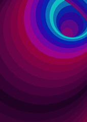 Color Swirl Warmhole Vortex Twist Generative Art background illustration