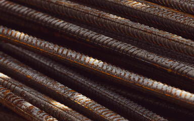 close up of a stack of pipes