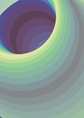 Color Swirl Warmhole Vortex Twist Generative Art background illustration