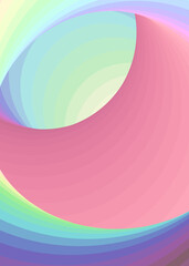 Color Swirl Warmhole Vortex Twist Generative Art background illustration