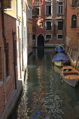 walking in the canals of Venice - 458344847