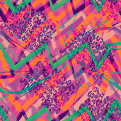 Geometric abstract print. Seamless pattern.