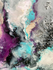 resin abstract glitter dark background