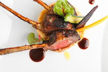 Lamb dish fine dining