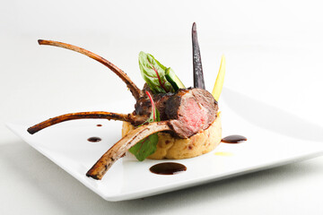 Lamb dish fine dining