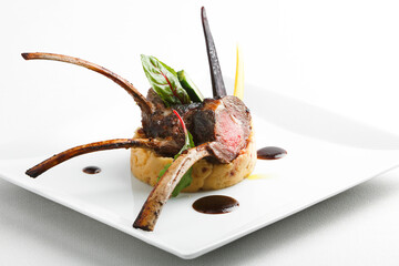 Lamb dish fine dining