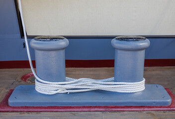 anchor and rope on a ship