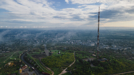 Fototapeta premium view of the mountains in summer