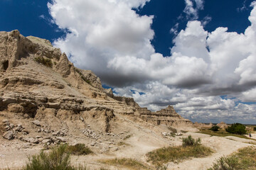 Fototapeta premium Views from the Notch Trail, Badlands National Park, South Dakota