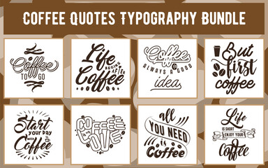 Fototapeta premium Indulge in the Aroma of Creativity with our Coffee-Themed Typography Bundle!