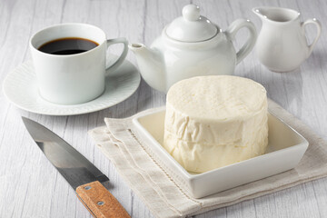 Brazilian Traditional white cheese, known as 