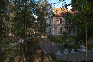 View of the Dutch house in the Voronovo estate. One of the oldest estates near Moscow, architect...
