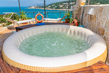 Hot Tub at a Luxury Resort at sea.  © nedomacki