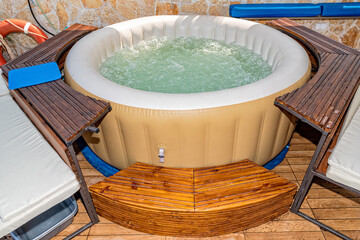 Hot Tub at a Luxury Resort at sea.  © nedomacki