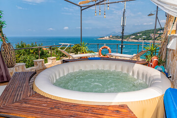 Hot Tub at a Luxury Resort at sea.  © nedomacki