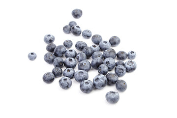 Blueberry sweet blue berries isolated on white