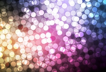 Dark Pink, Yellow vector pattern with spheres.