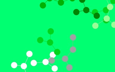 Light Green vector template with artificial intelligence structure.