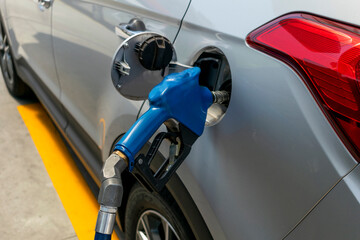 gasoline or ethanol fuel pump - obrazy, fototapety, plakaty