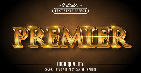 Editable text style effect - Premier text style theme.