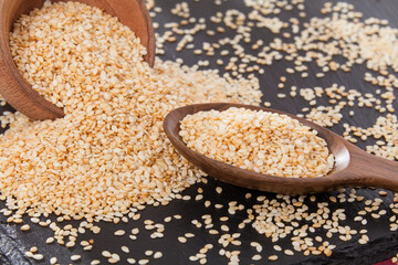 Edible Seeds Of Organic Sesame - Sesamum Indicum