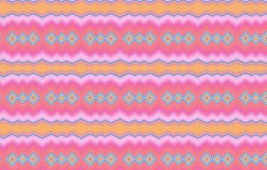 Geometric ethnic pattern seamless design for background or wallpaper.Abstract pattern. Texture with wavy, curves lines. Bright dynamic background with colorful wavy stripes
