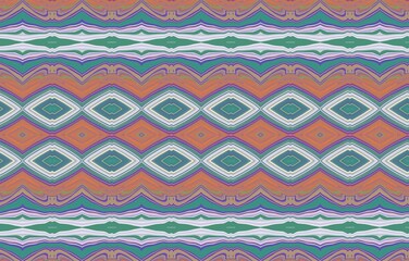 Seamless Ikat Pattern. Abstract background for textile design, wallpaper, surface textures, wrapping paper.Abstract ethnic ikat pattern background.