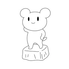 小動物のヌードモデル