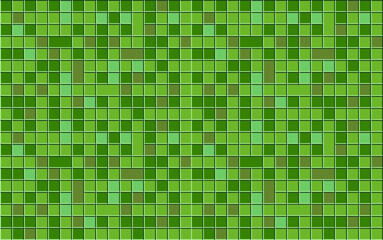 green mosaic background
