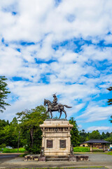 伊達政宗騎馬像 宮城県