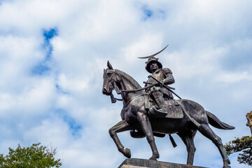 Obraz premium 伊達政宗騎馬像 宮城県