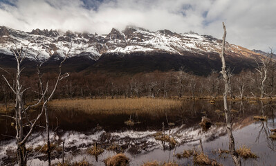 Mountain's reflection on the lake