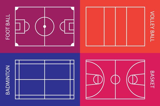 sports field design.  very suitable for icon templates, banners, backgrounds, etc.