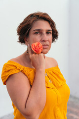 Portrait of mature woman on urban street